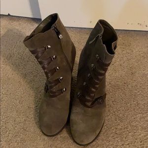 Boots boots boots - army green with brown accents